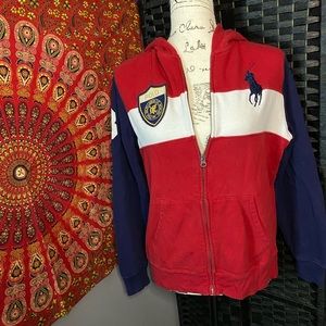 Zipped Up Polo Sweater